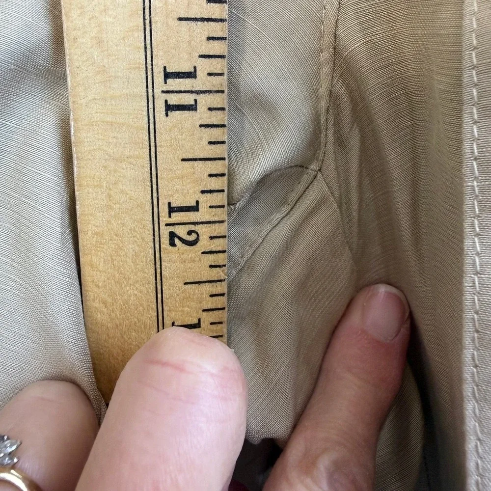 Wilfred‎ ARITZIA Kafka Linen Blend Cargo Pants Belted Utility Beige 0 Ankle Snap